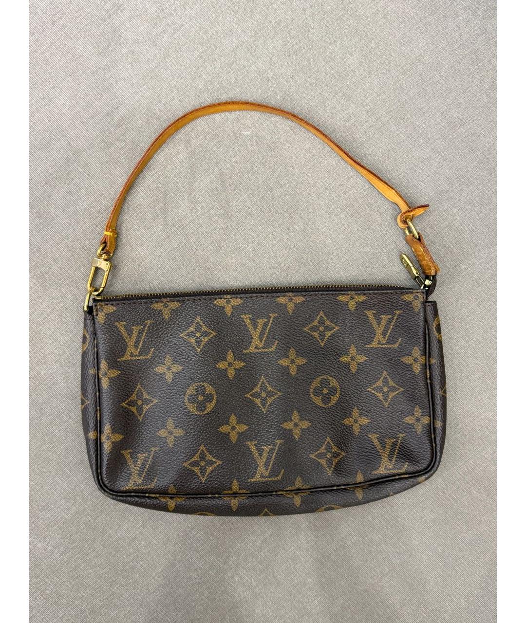 LOUIS VUITTON Коричневая сумка с короткими ручками из канвы, фото 9