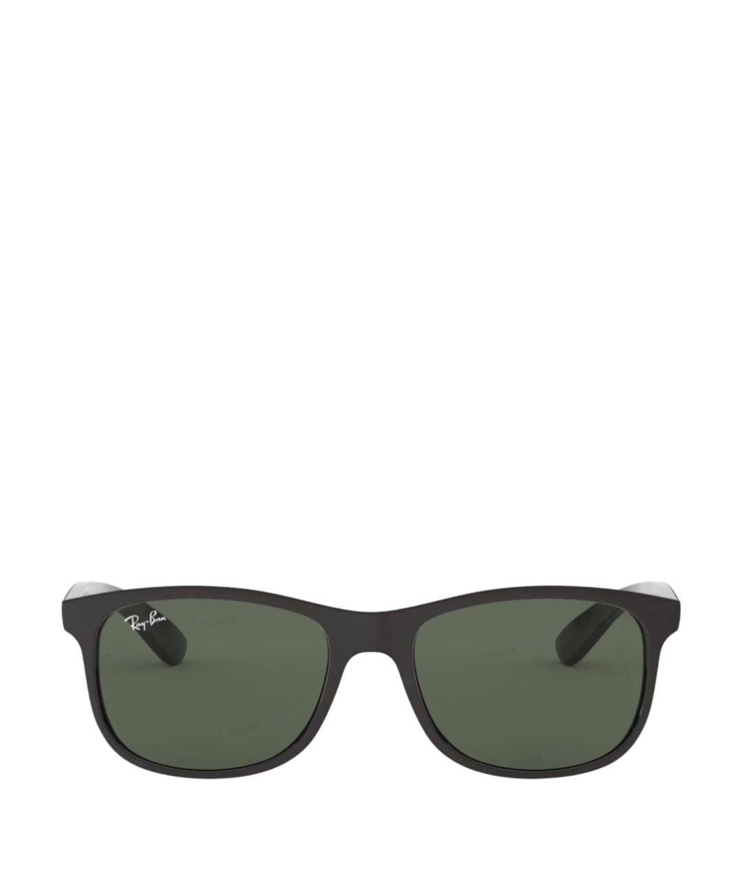RAY BAN Черные пластиковые солнцезащитные очки, фото 1