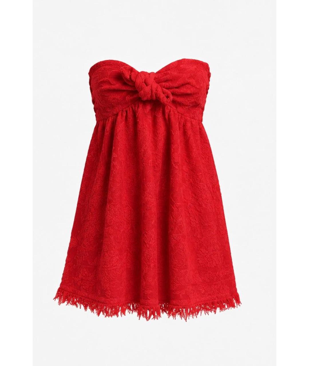 ZIMMERMANN Красное хлопковое платье, фото 7