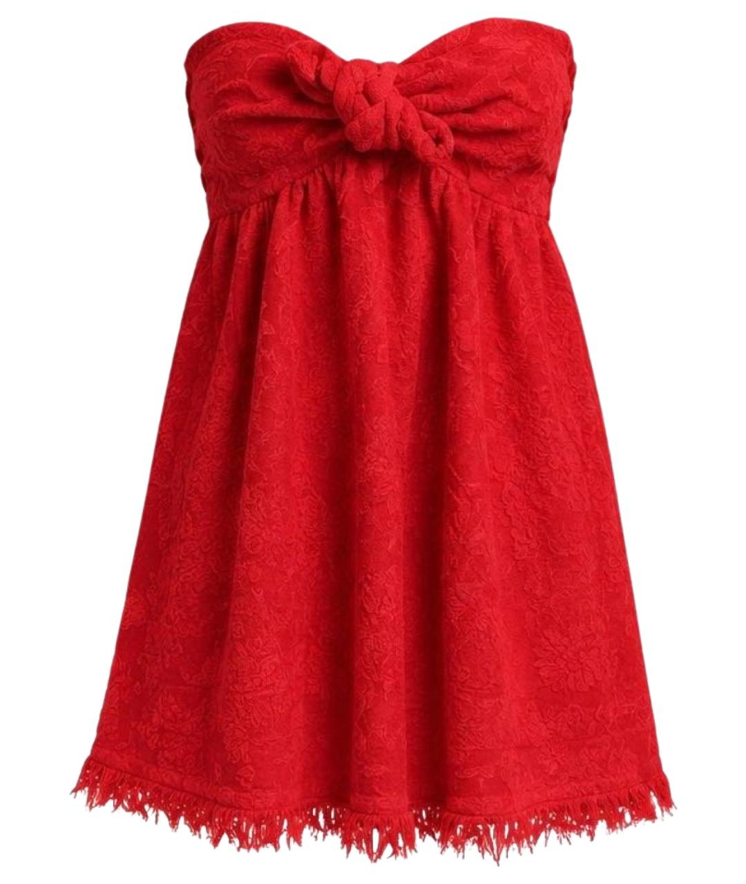 ZIMMERMANN Красное хлопковое платье, фото 1