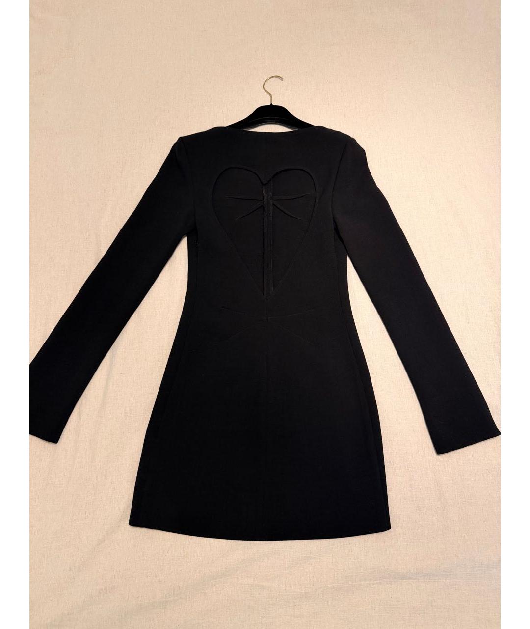 ROCHAS Черное шерстяное коктейльное платье, фото 2