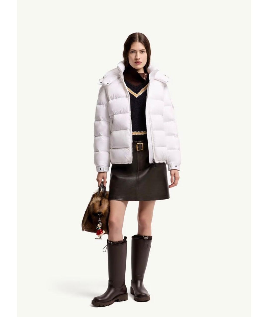 MONCLER Белая куртка, фото 2