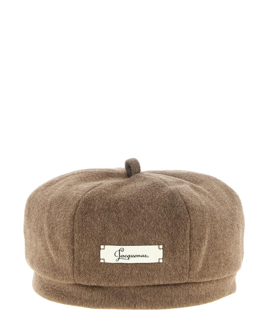 JACQUEMUS Коричневая шерстяная шапка, фото 1