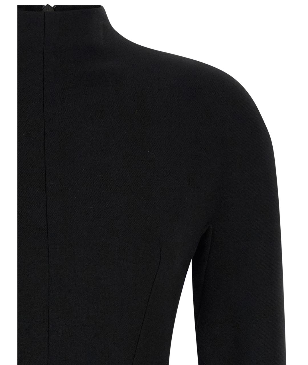 SPORTMAX Черное полиэстеровое повседневное платье, фото 3