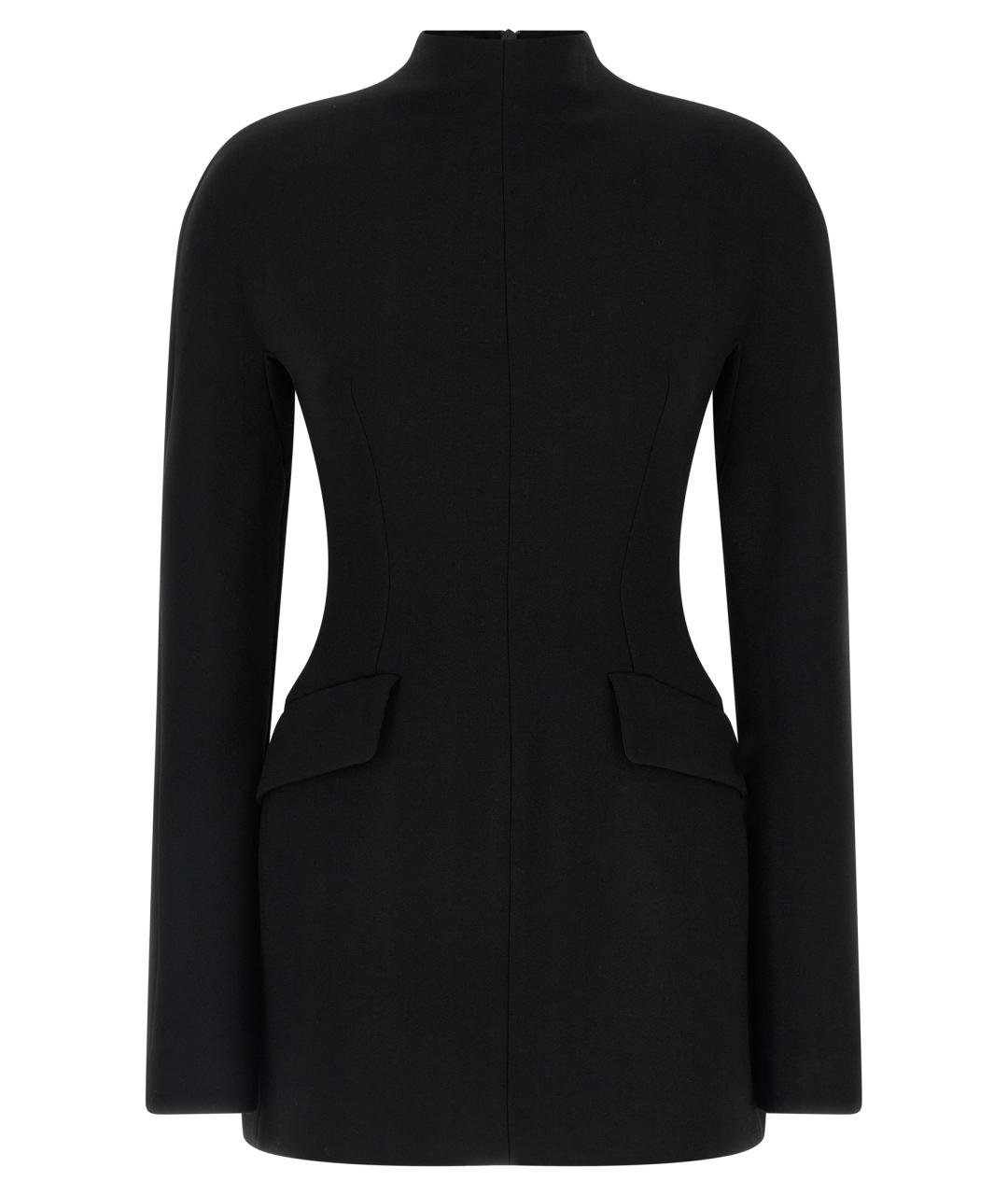 SPORTMAX Черное полиэстеровое повседневное платье, фото 1