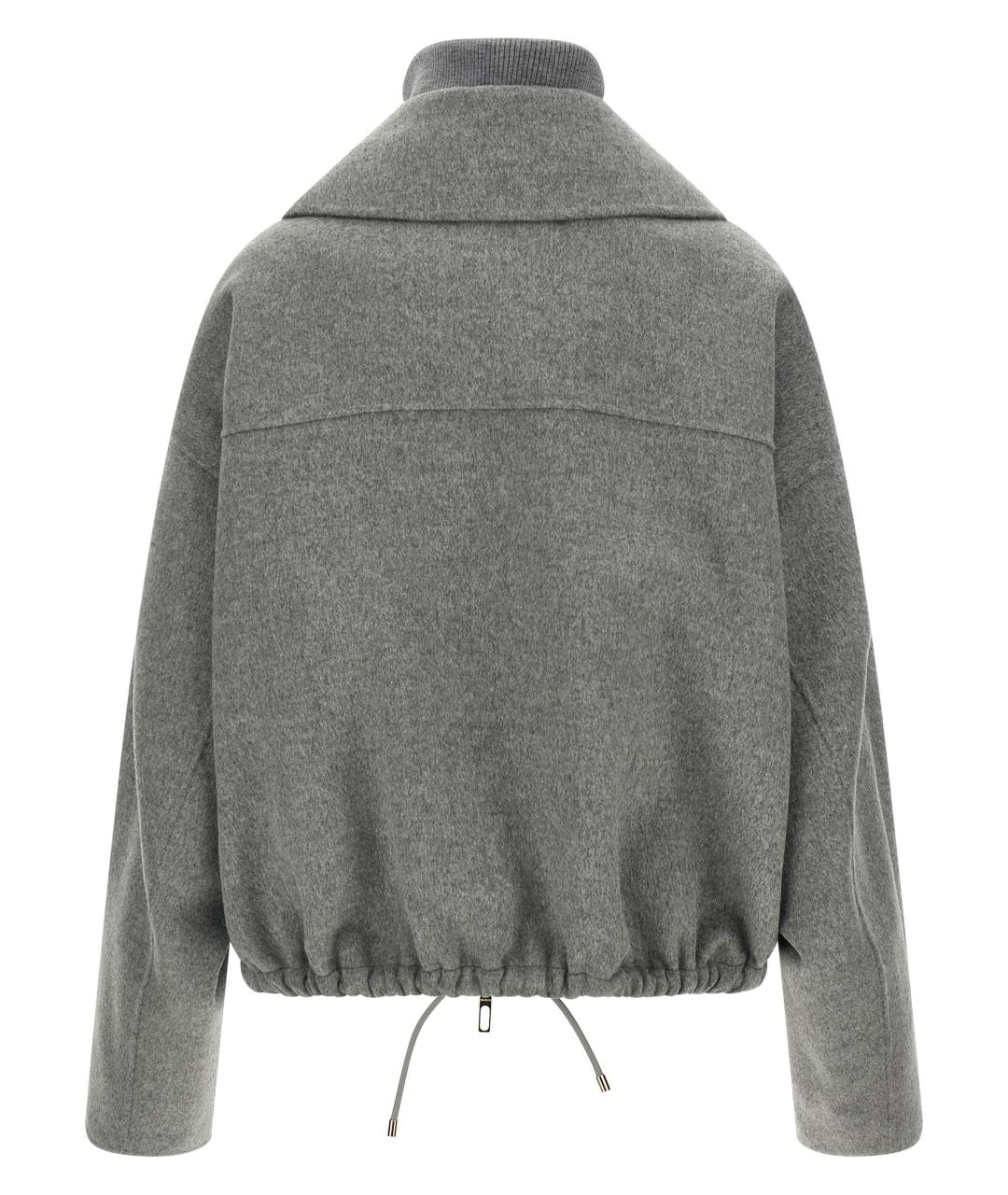 SPORTMAX Серая шерстяная куртка, фото 3