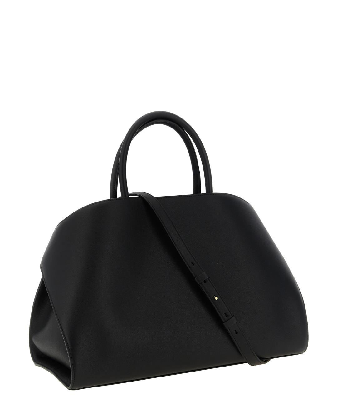 FERRAGAMO Черная кожаная сумка тоут, фото 2