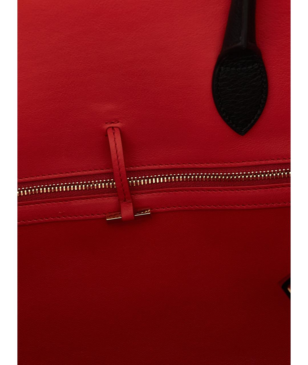 FERRAGAMO Черная кожаная сумка тоут, фото 4