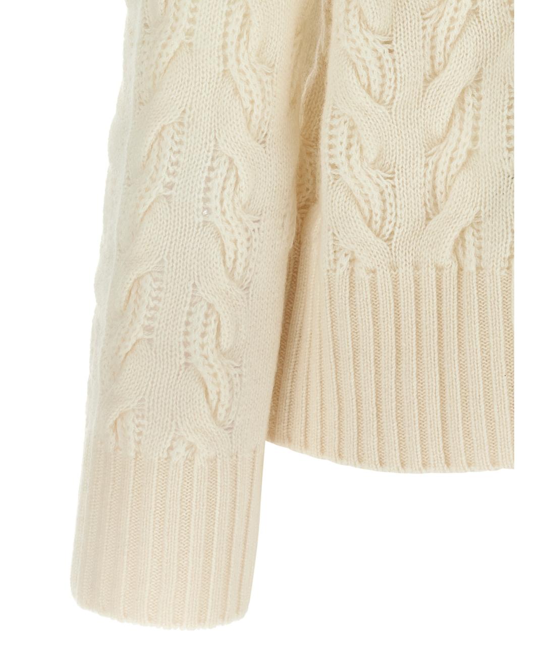 MAX MARA STUDIO Белый шерстяной кардиган, фото 4