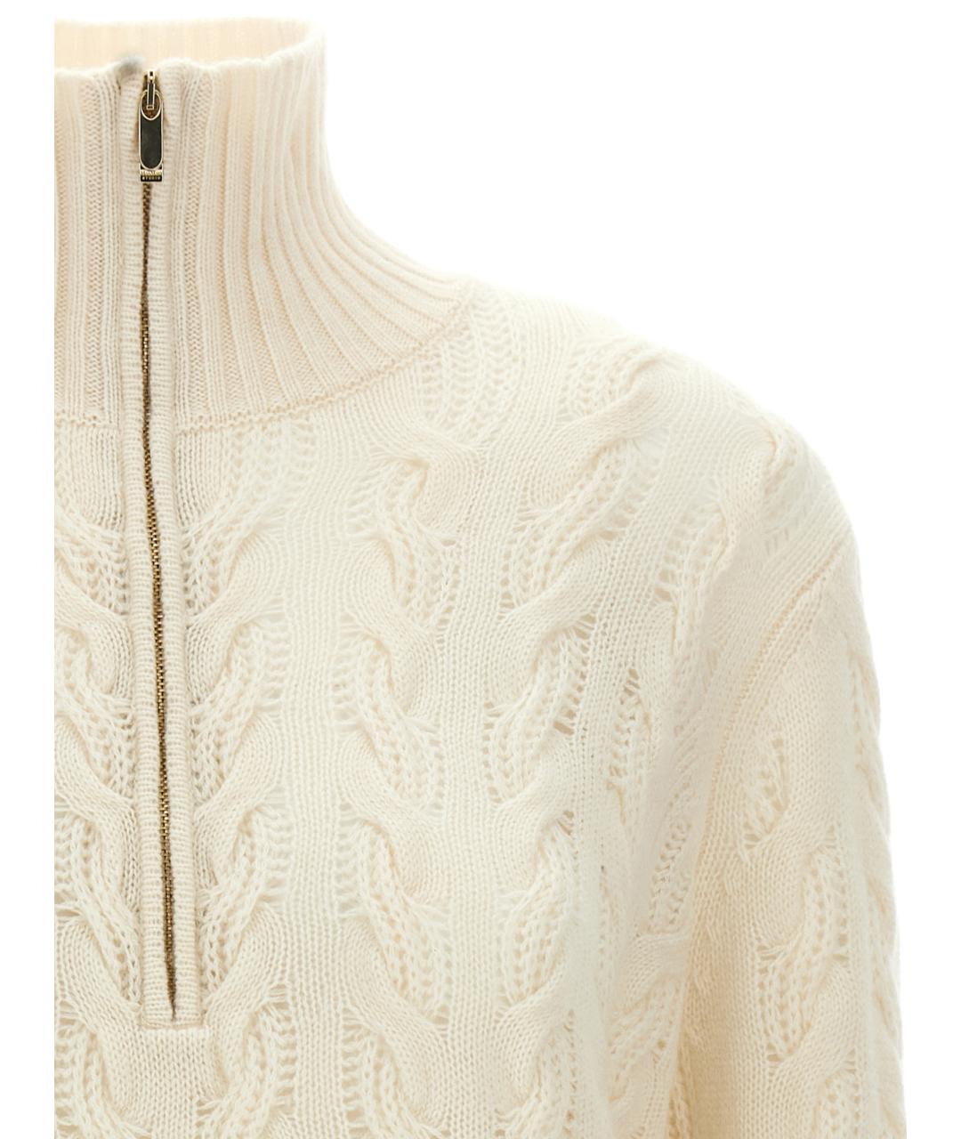 MAX MARA STUDIO Белый шерстяной кардиган, фото 3