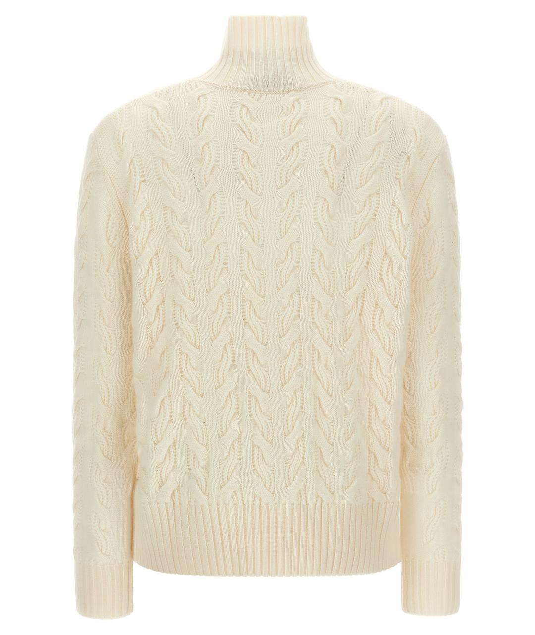 MAX MARA STUDIO Белый шерстяной кардиган, фото 2