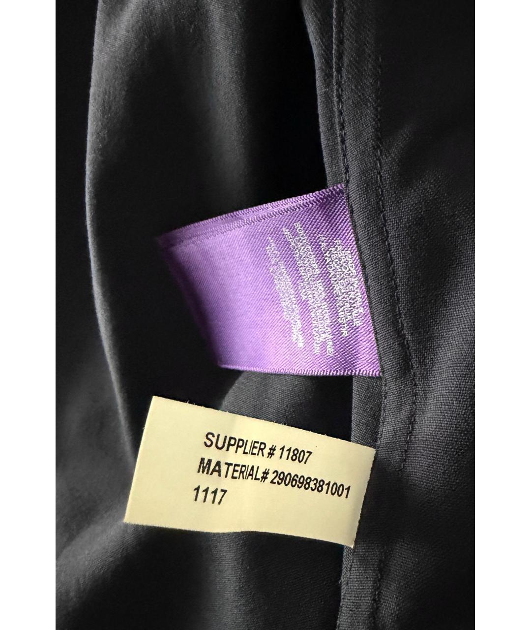 RALPH LAUREN PURPLE LABEL Темно-синий полиэстеровый тренч/плащ, фото 6