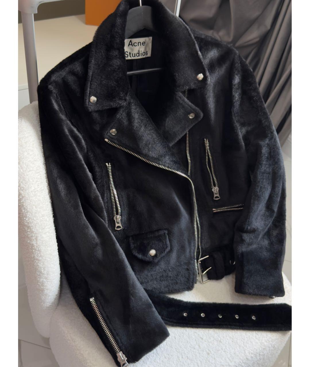 ACNE STUDIOS Черная меховая куртка, фото 2