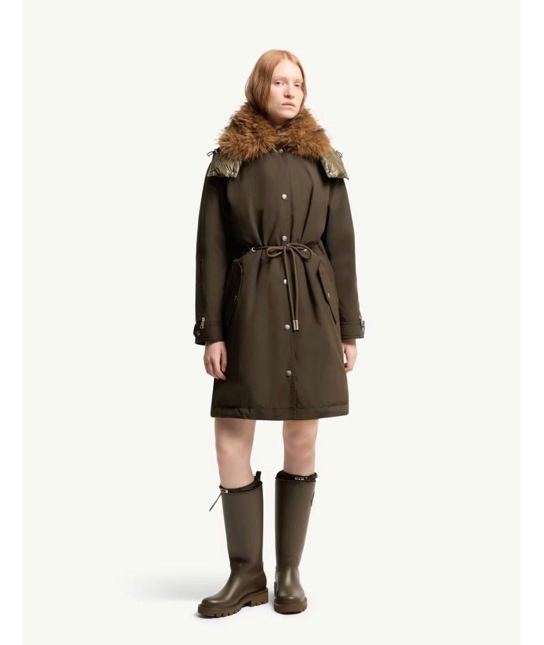 MONCLER Хаки парка, фото 4