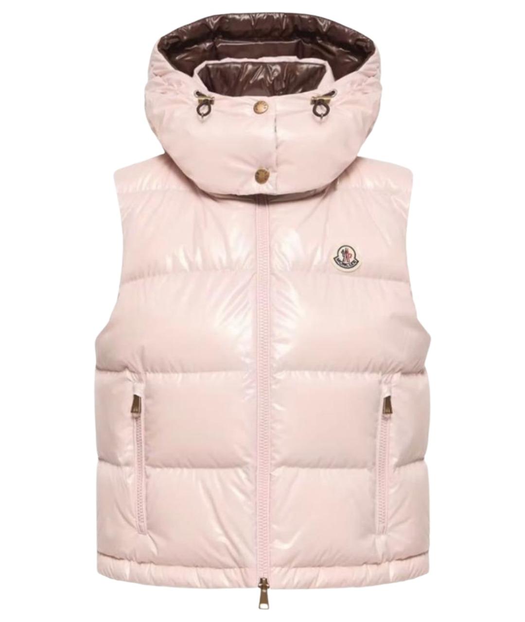 MONCLER Розовый жилет, фото 1