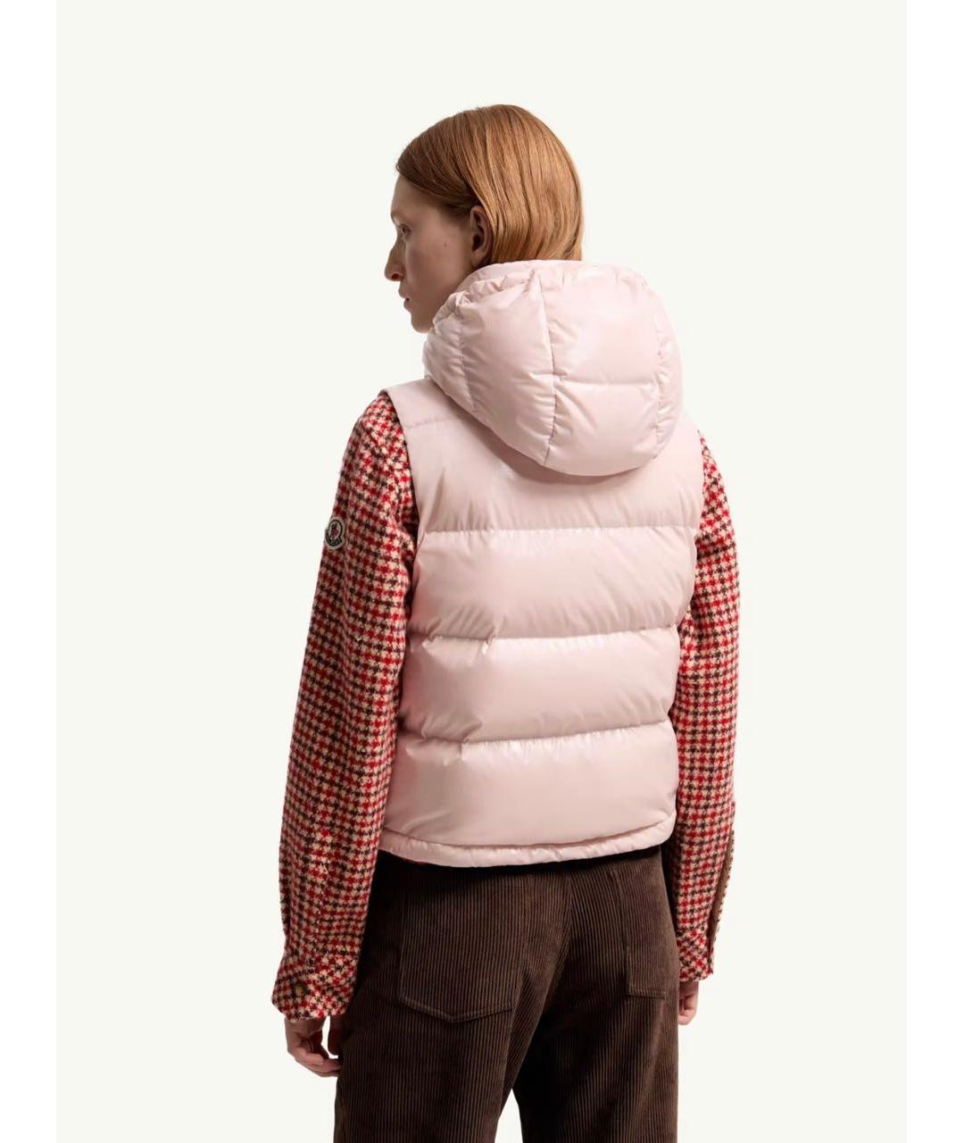 MONCLER Розовый жилет, фото 5