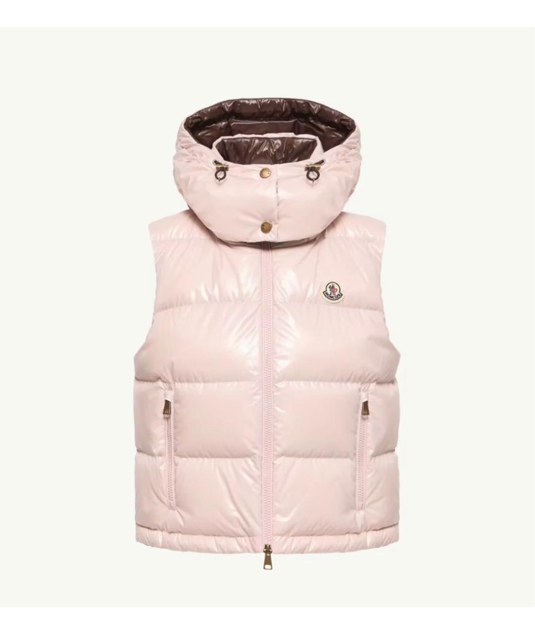 MONCLER Розовый жилет, фото 6