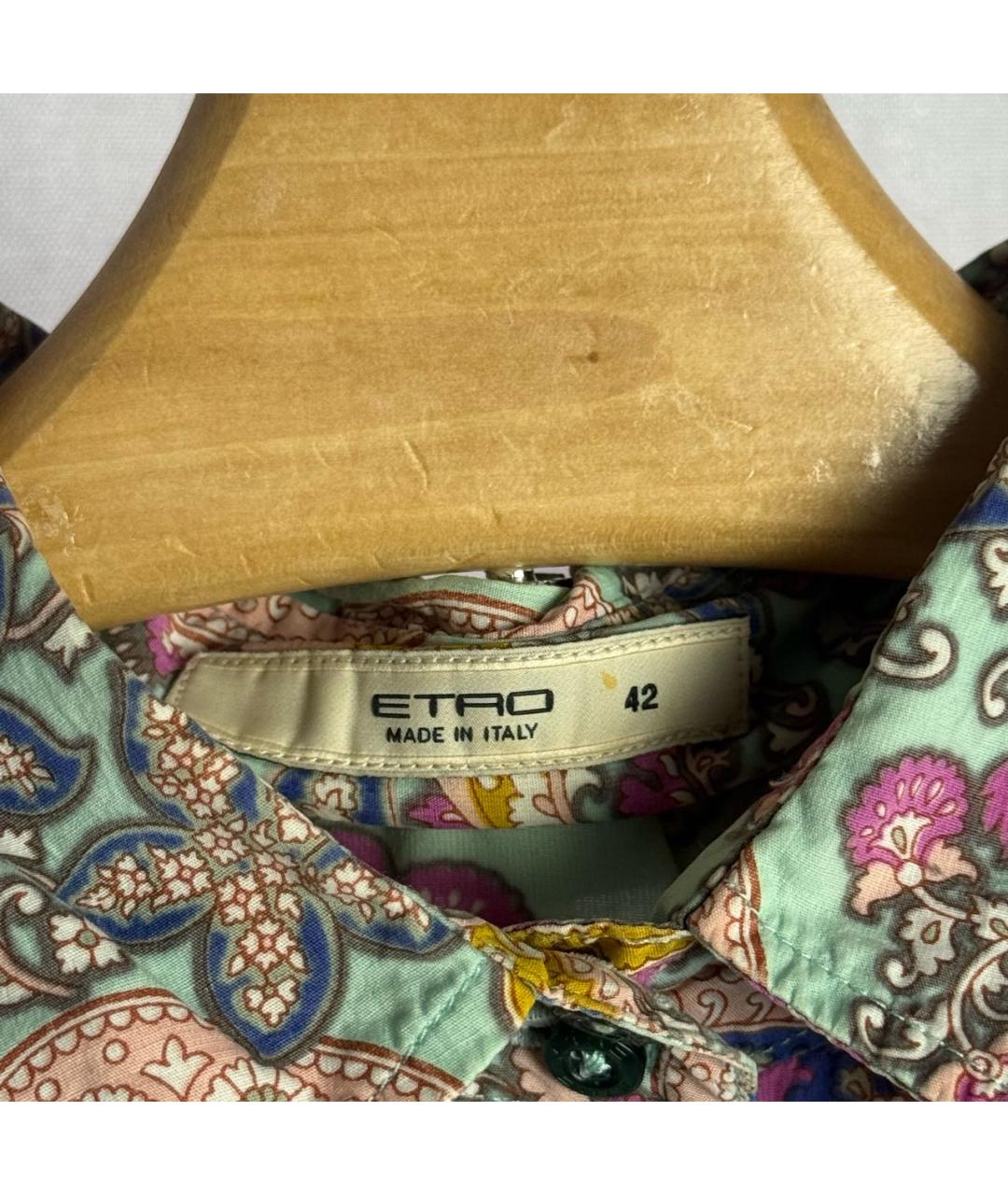 ETRO Мульти хлопко-эластановая рубашка, фото 4