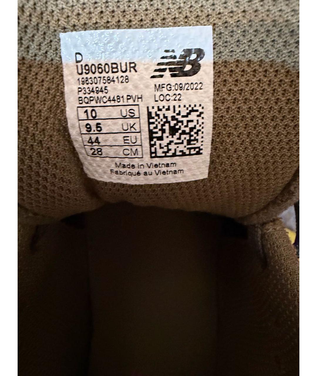 NEW BALANCE Бордовые замшевые низкие кроссовки / кеды, фото 5