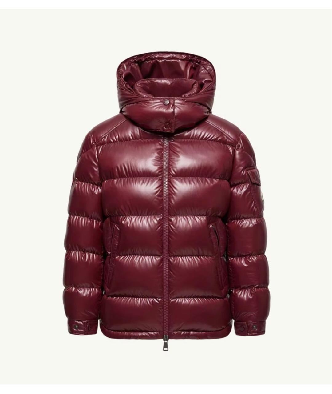 MONCLER Бордовая куртка, фото 7