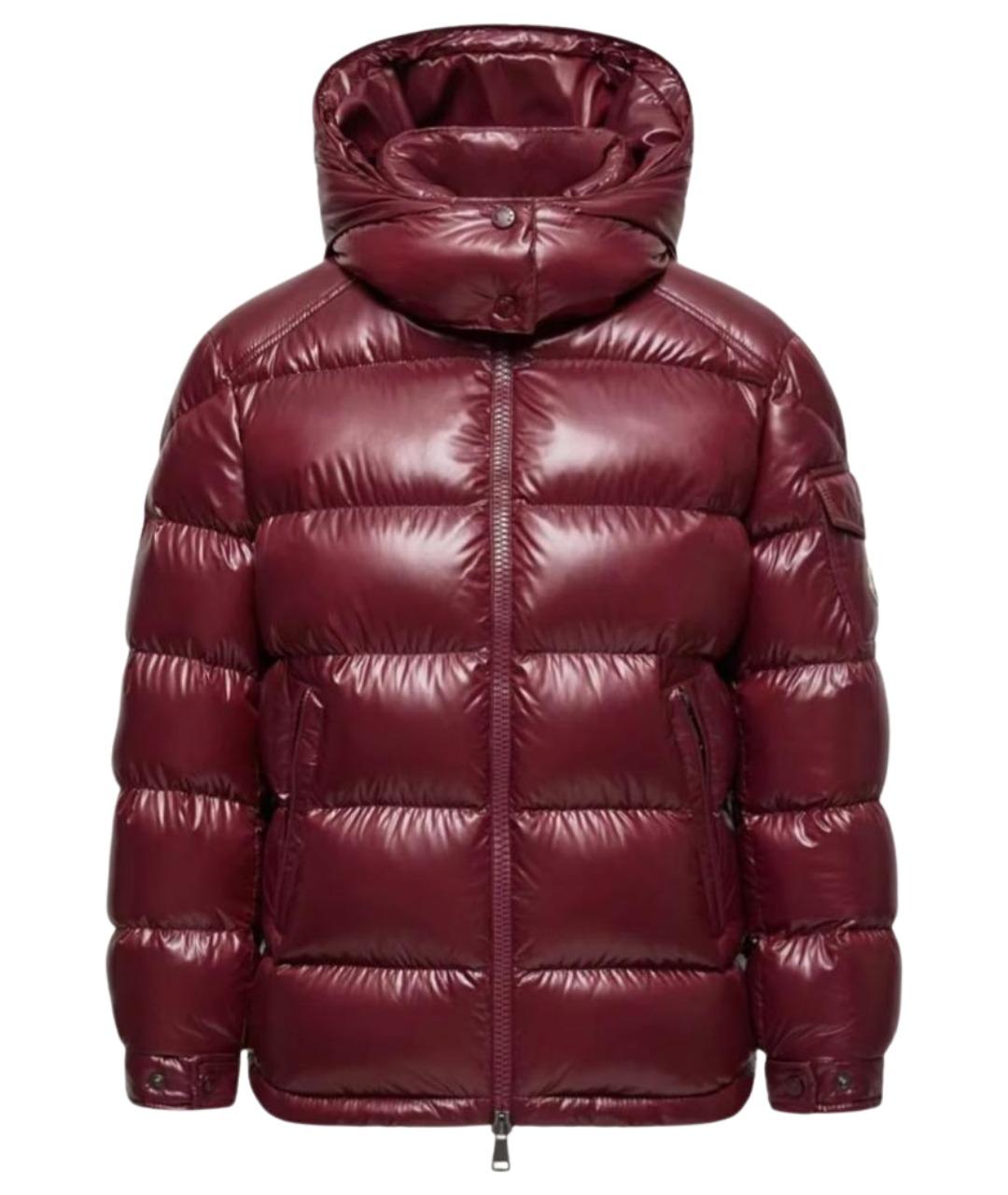 MONCLER Бордовая куртка, фото 1