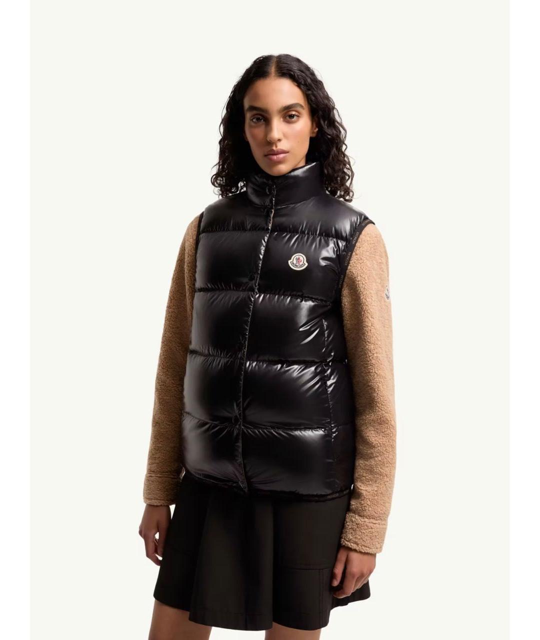 MONCLER Черный жилет, фото 4