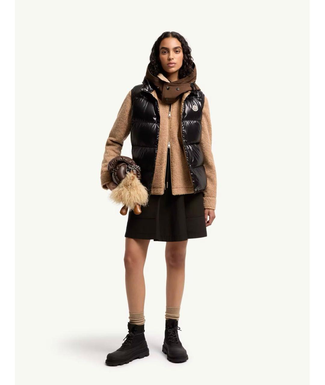 MONCLER Черный жилет, фото 3
