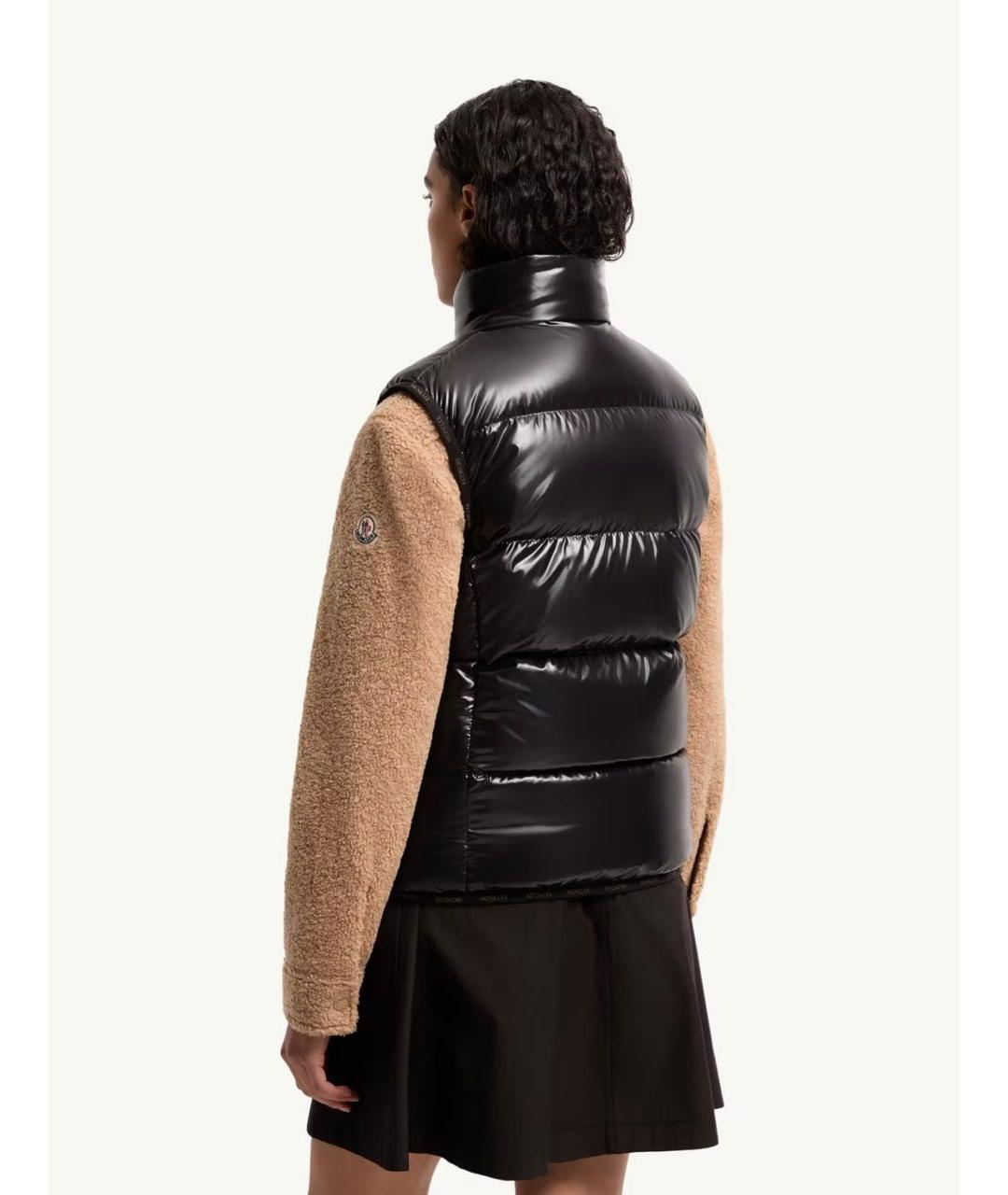 MONCLER Черный жилет, фото 5