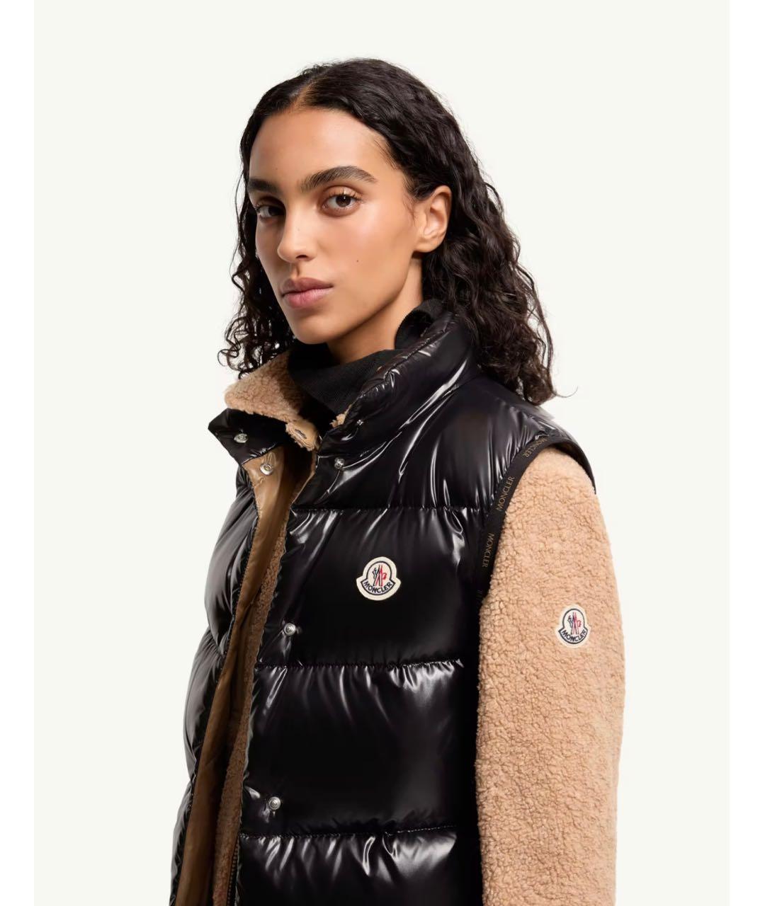 MONCLER Черный жилет, фото 2