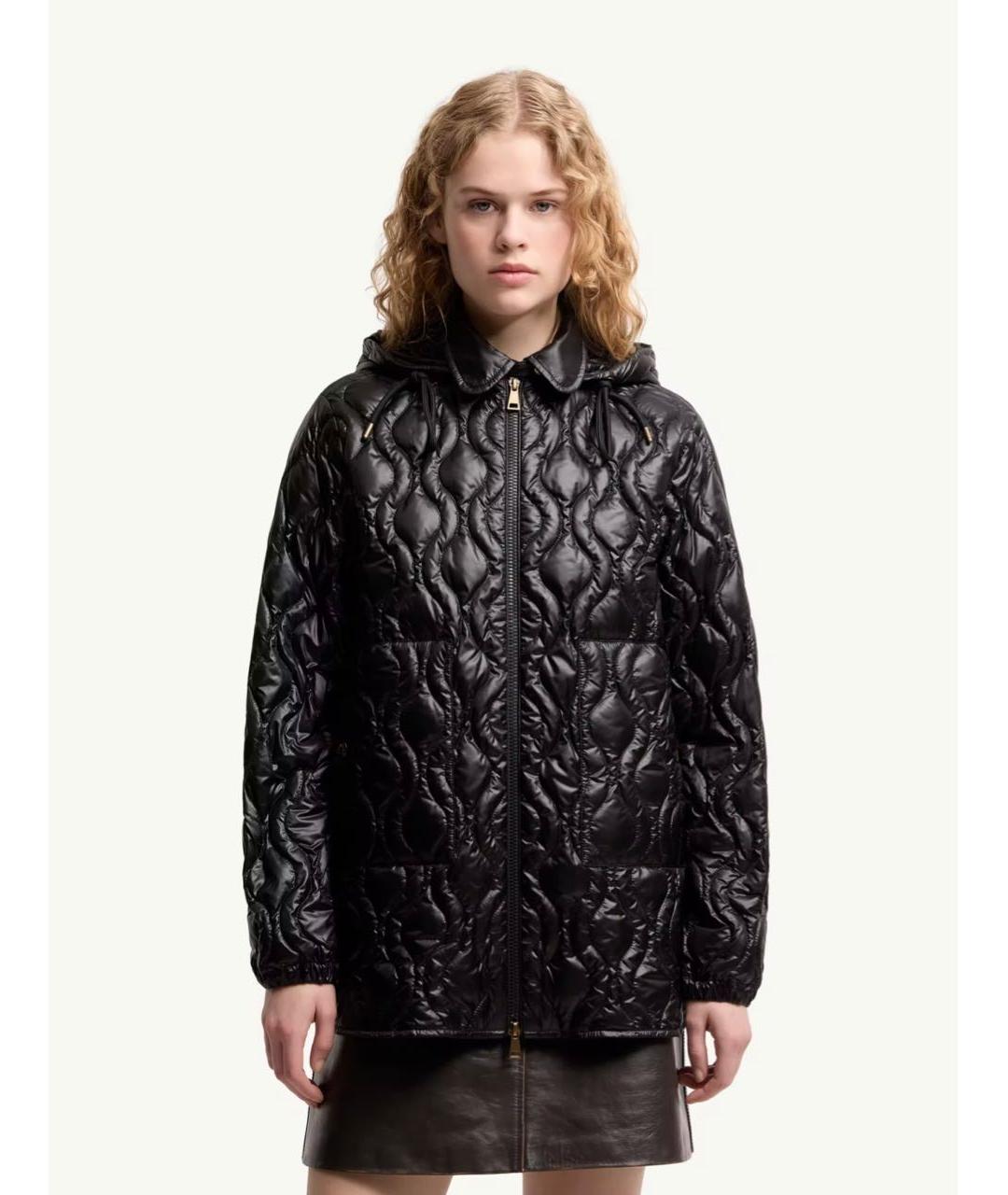 MONCLER Черная куртка, фото 2