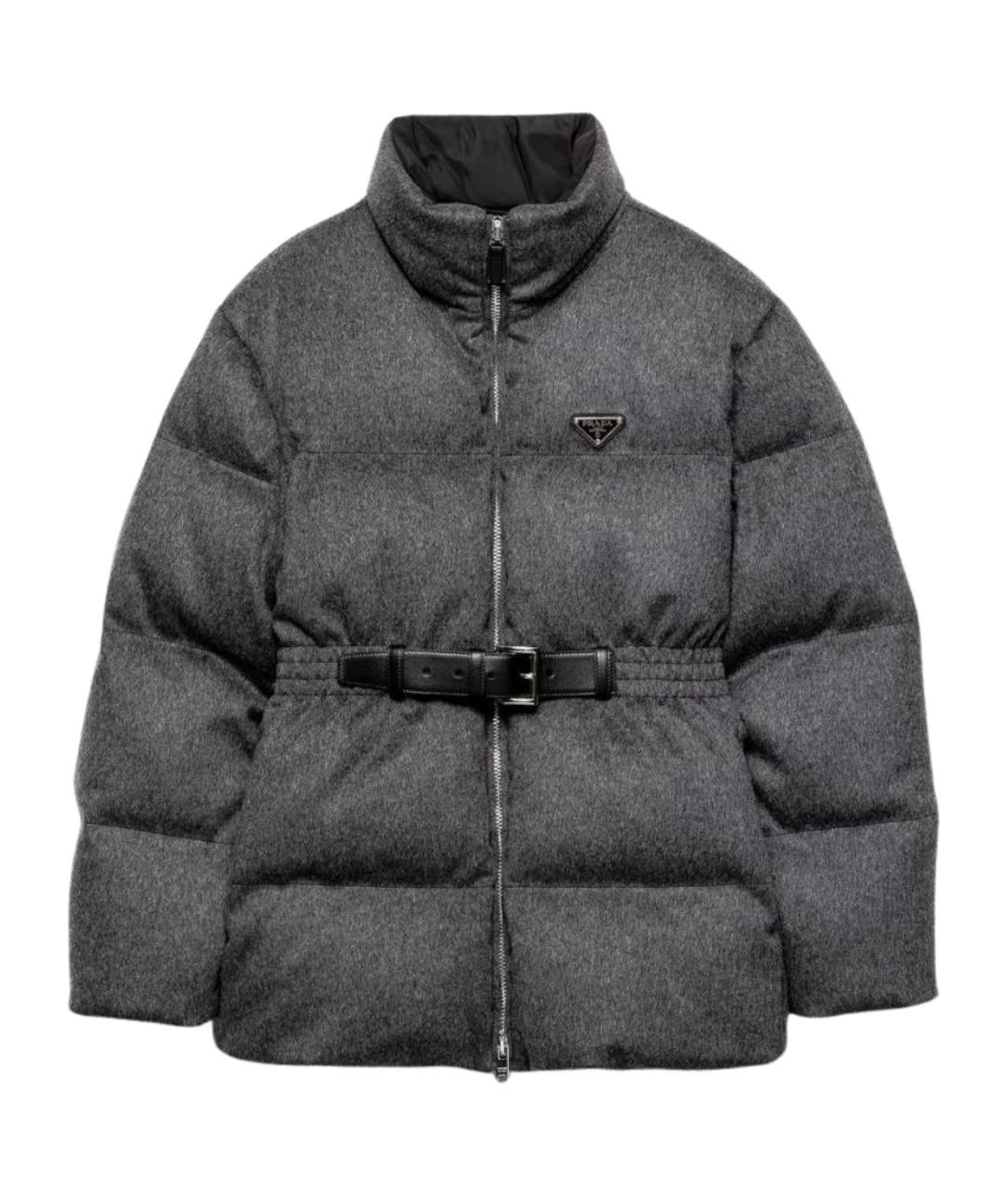 PRADA Серая шерстяная куртка, фото 1