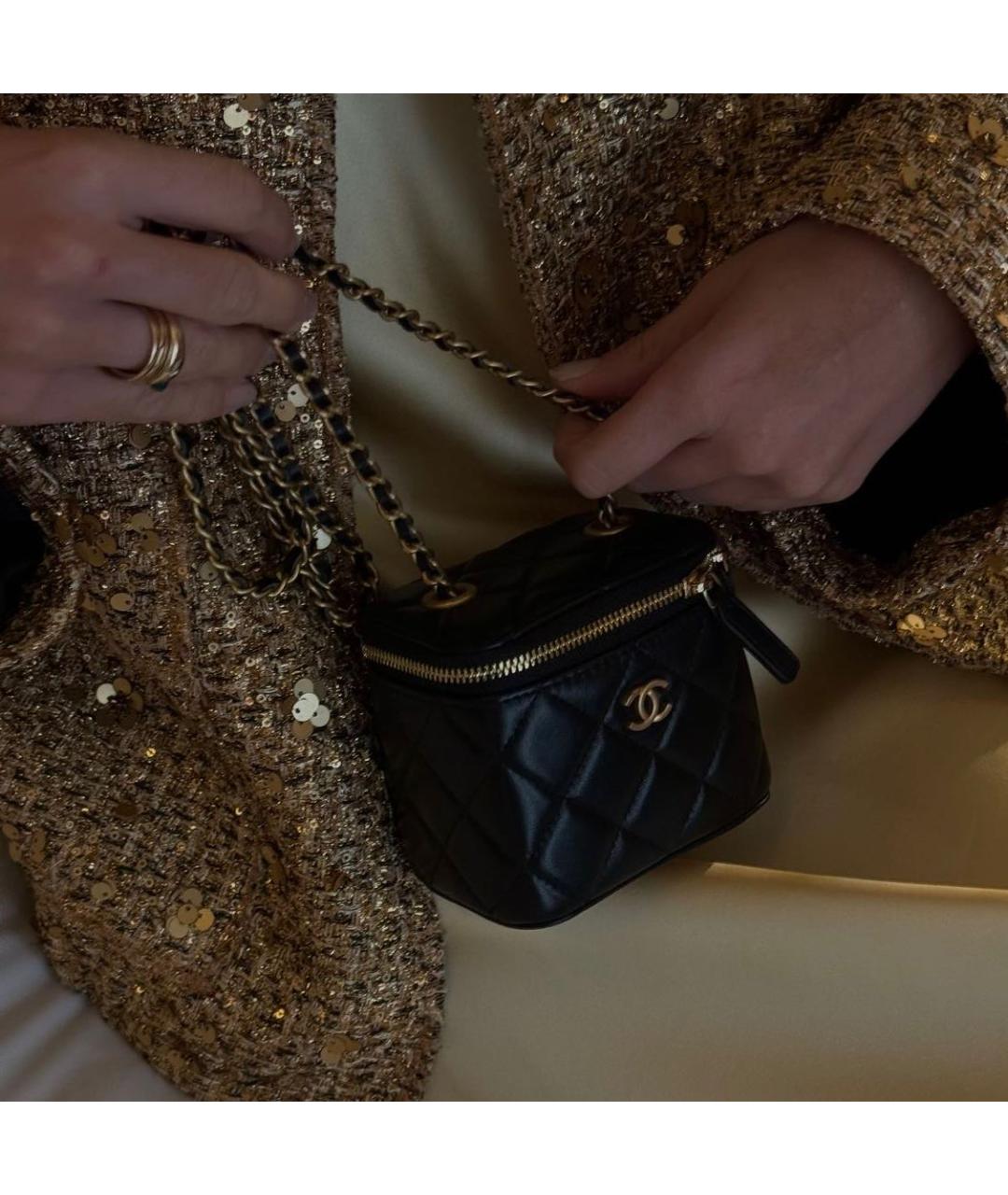 CHANEL Черная сумка через плечо, фото 3