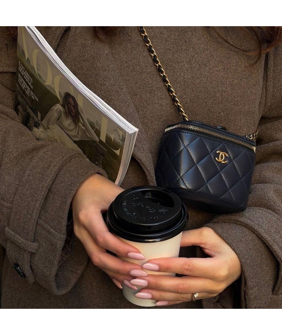 CHANEL Черная сумка через плечо, фото 4