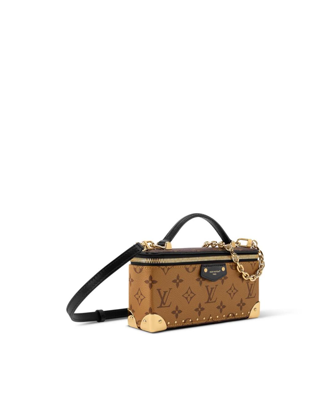 LOUIS VUITTON Коричневая кожаная сумка через плечо, фото 2