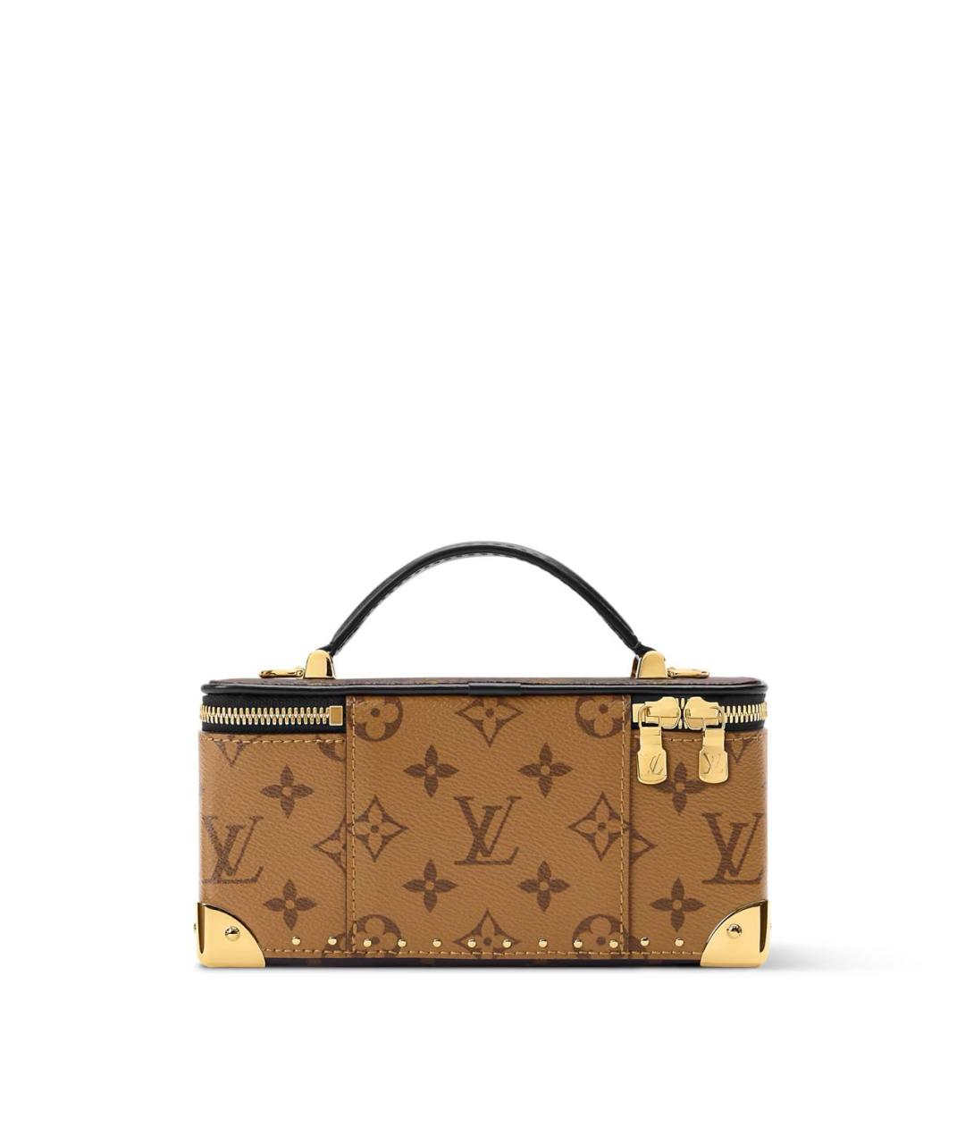 LOUIS VUITTON Коричневая кожаная сумка через плечо, фото 3