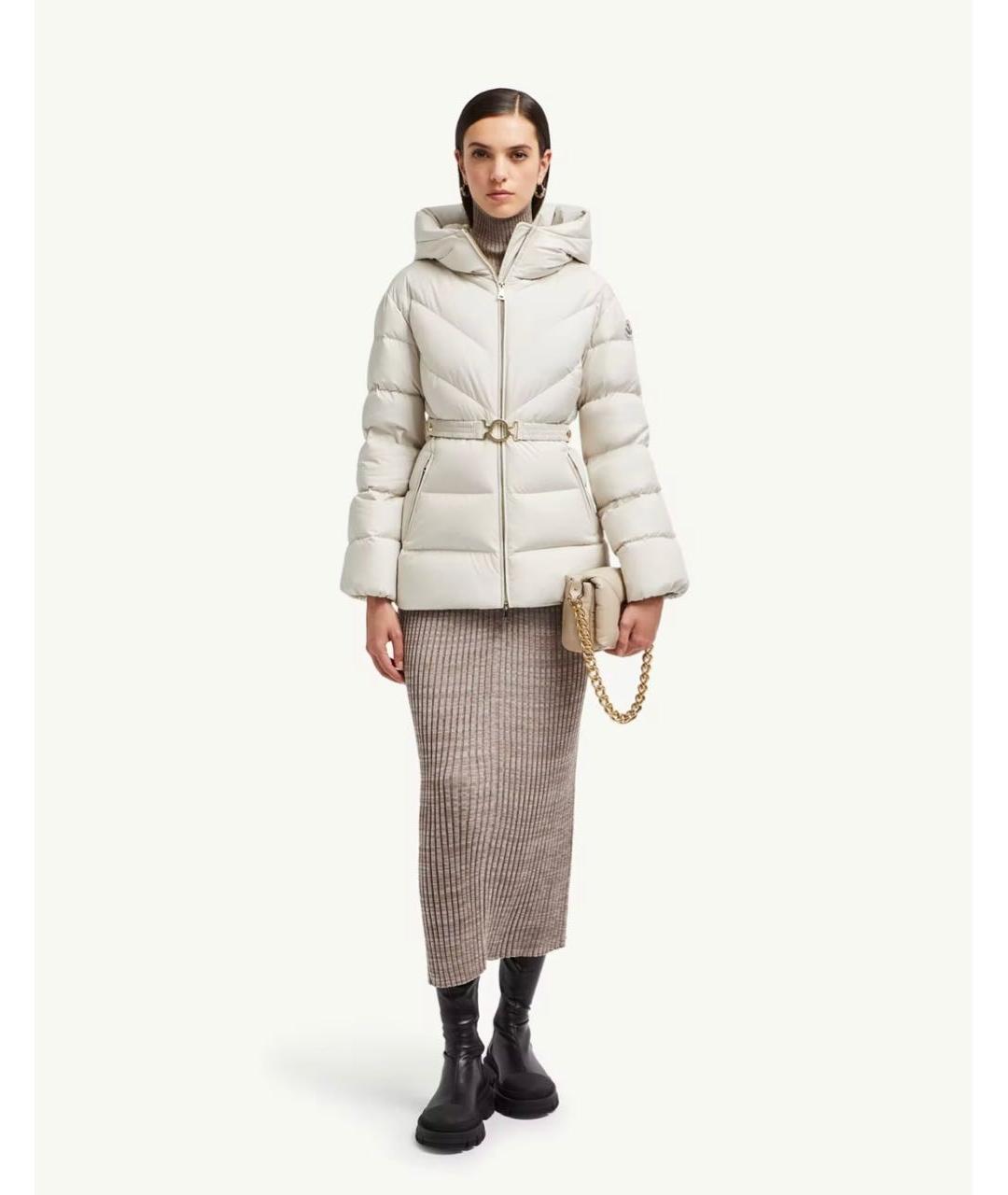 MONCLER Белая куртка, фото 2