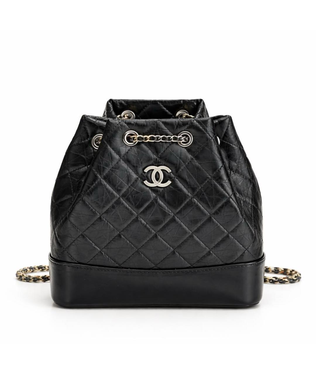 CHANEL Черный кожаный рюкзак, фото 5