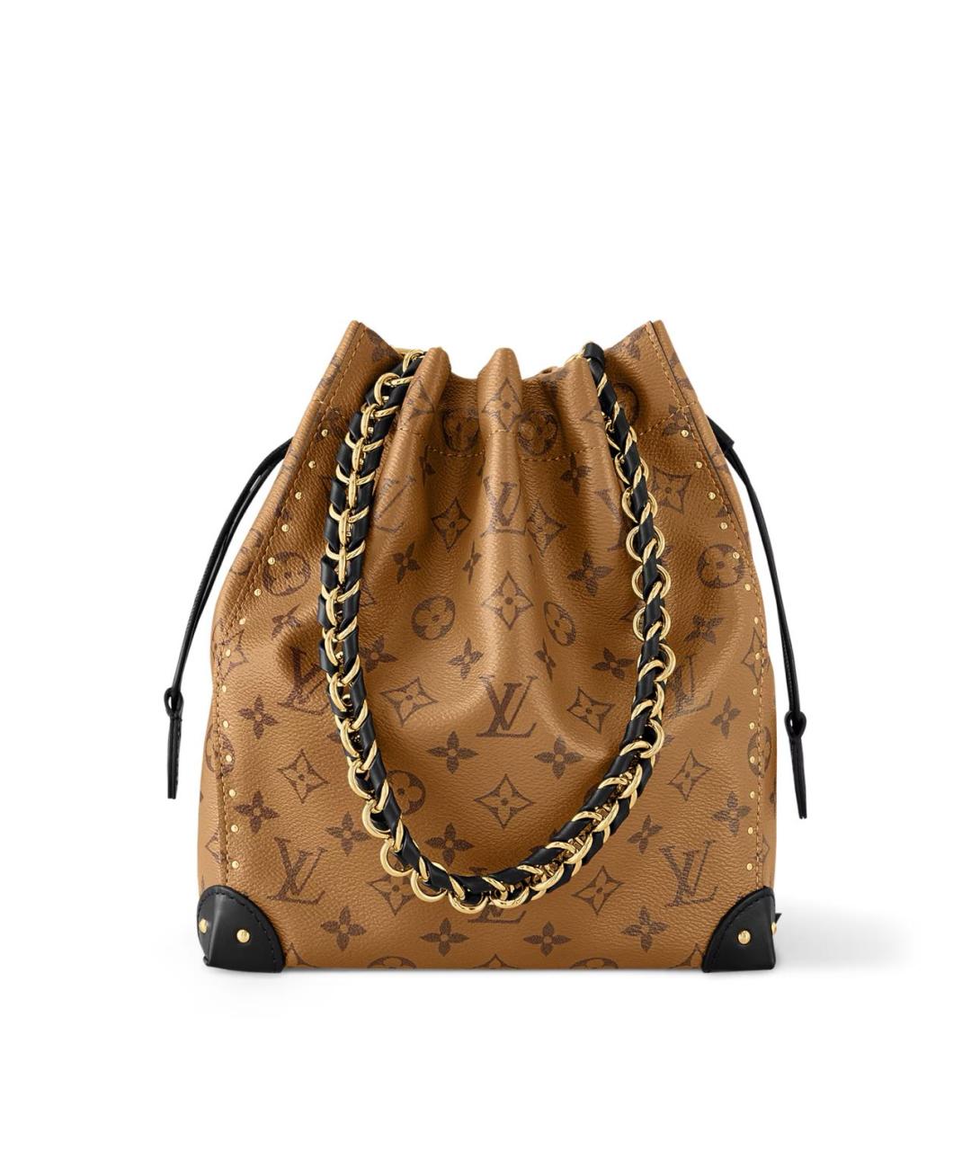 LOUIS VUITTON Коричневая кожаная сумка через плечо, фото 6