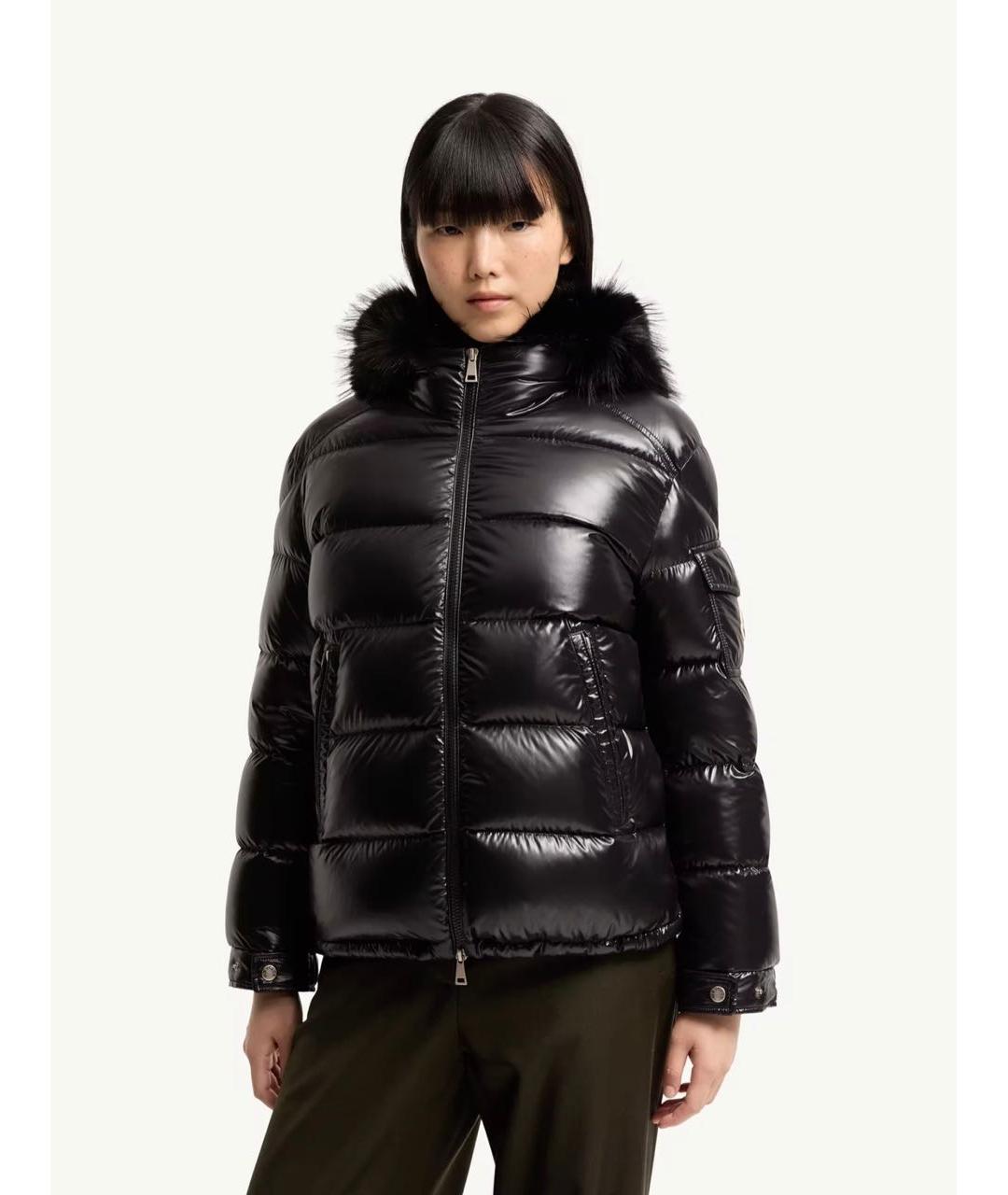 MONCLER Черная куртка, фото 4