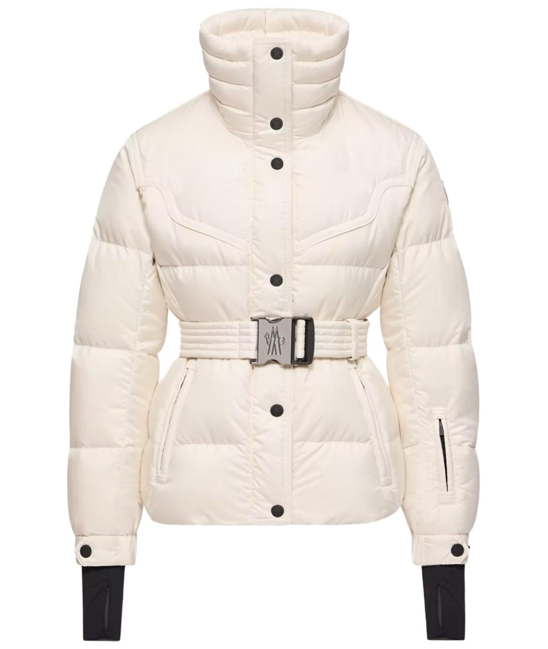 MONCLER Белый полиамидовый пуховик, фото 1