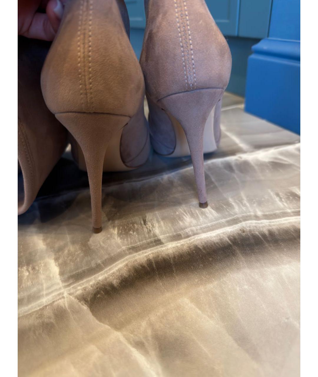 CASADEI Бежевые ботфорты, фото 5