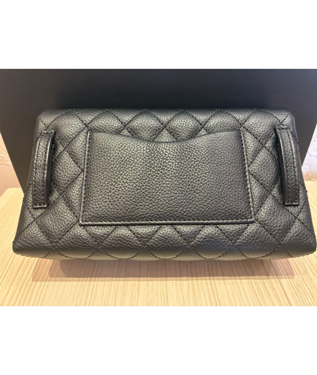 CHANEL Черная кожаная поясная сумка, фото 7