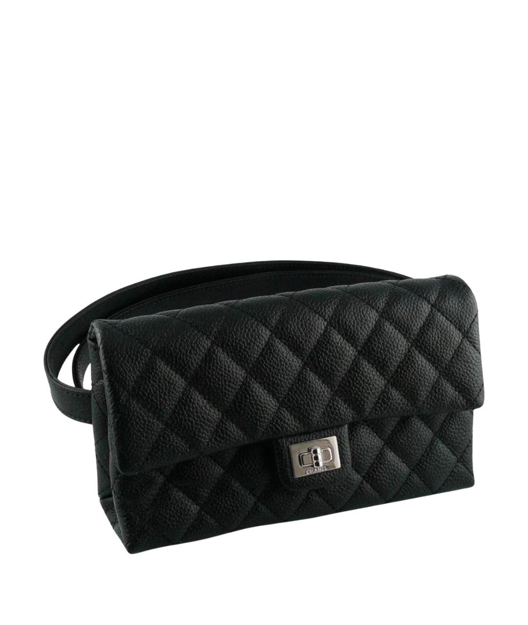CHANEL Черная кожаная поясная сумка, фото 1