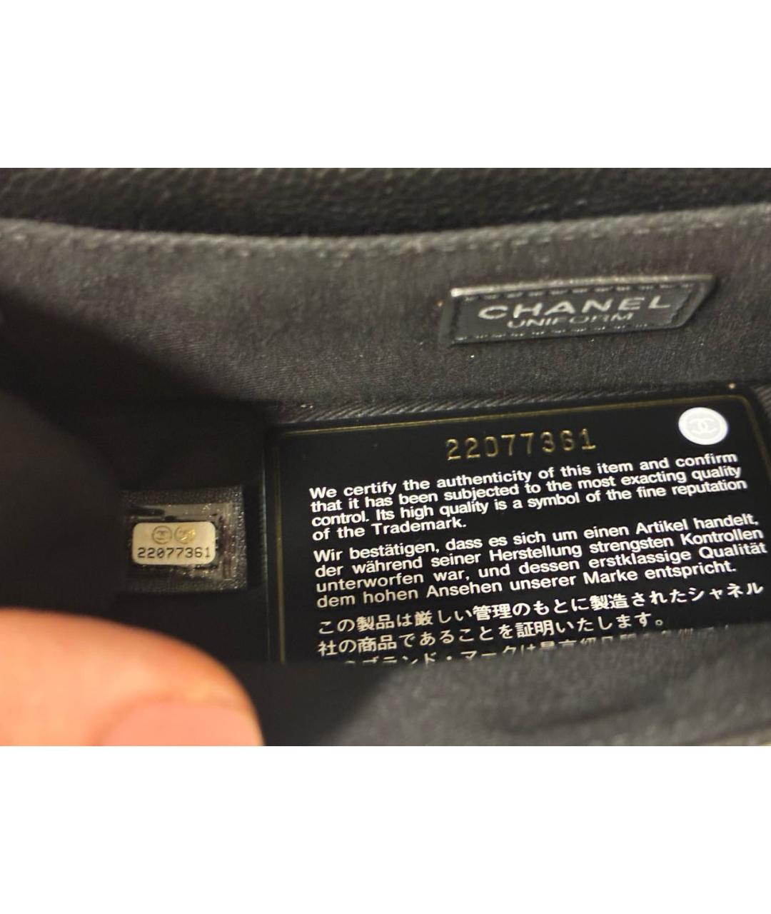 CHANEL Черная кожаная поясная сумка, фото 3