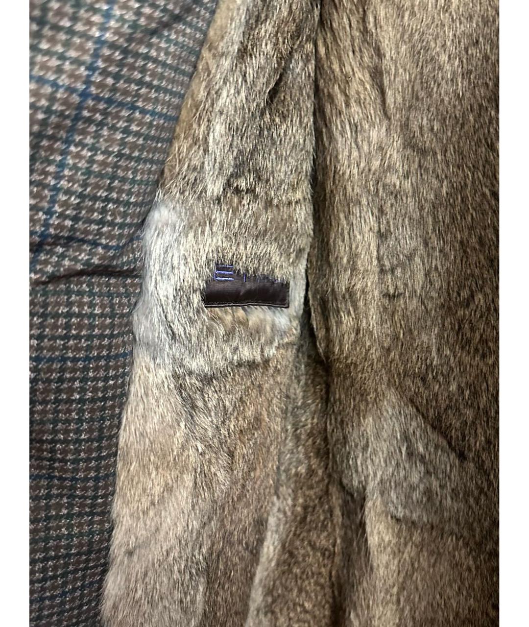 ETRO Коричневая полиэстеровая куртка, фото 4