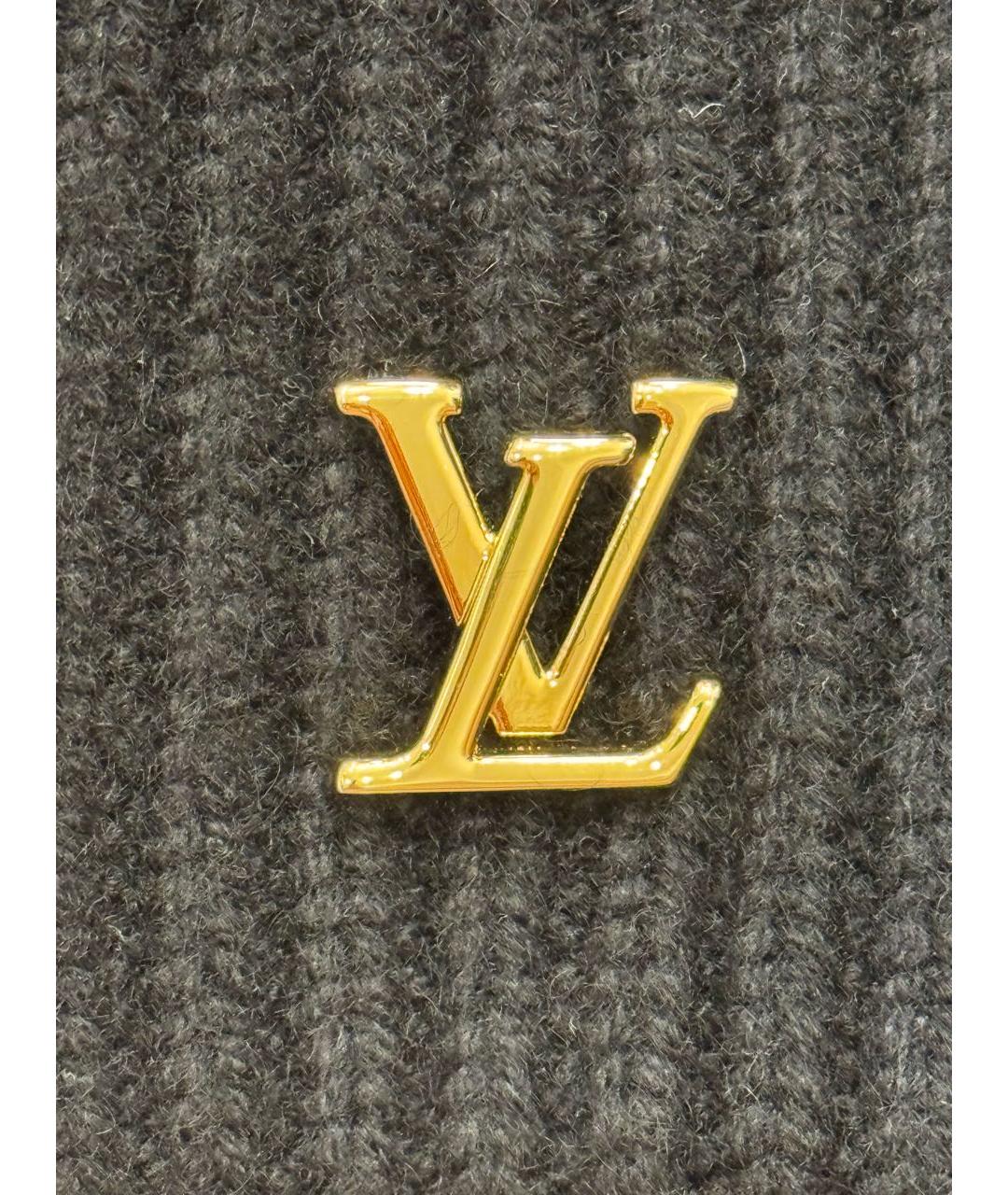 LOUIS VUITTON Черная кашемировая шапка, фото 6