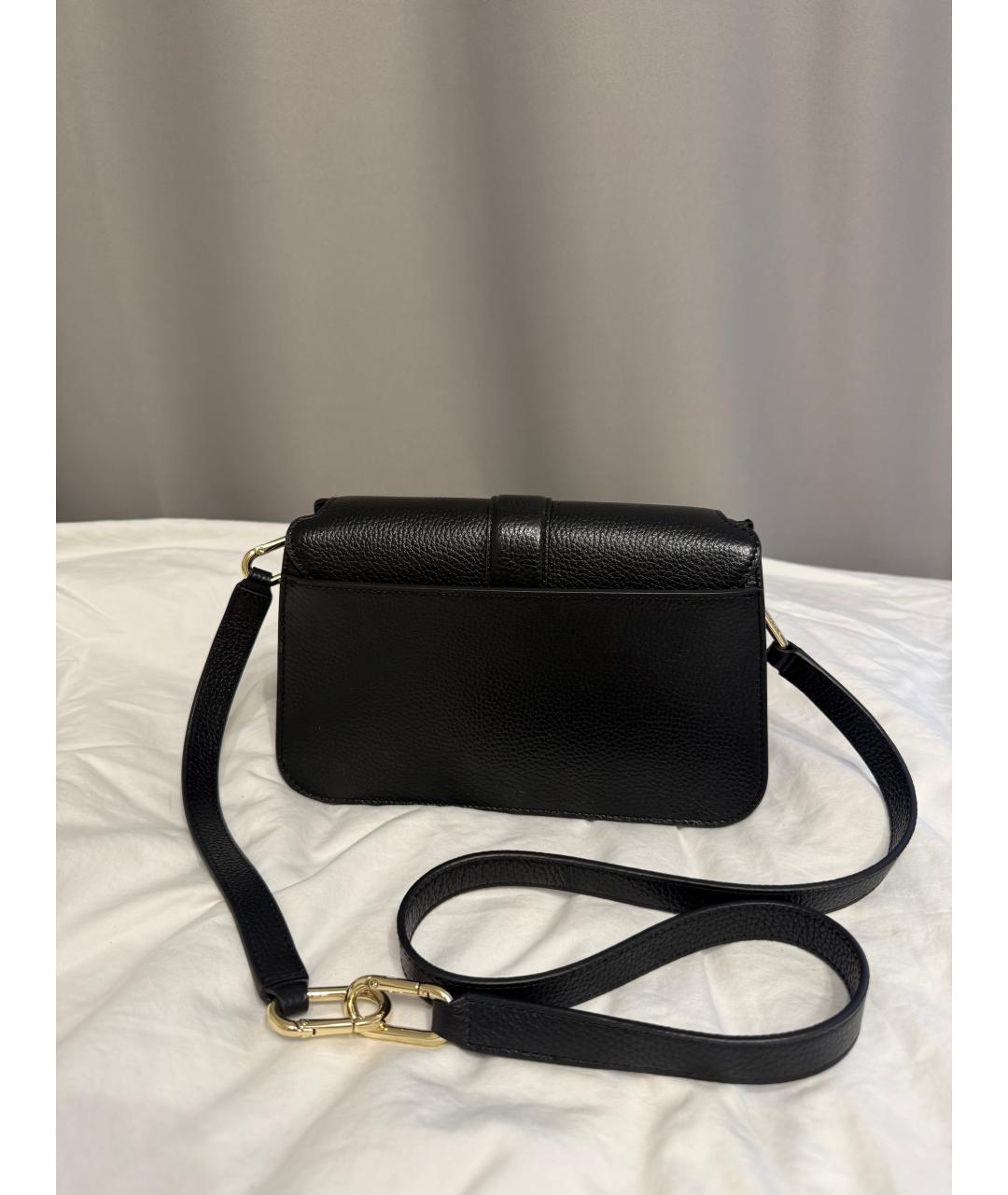 FURLA Черная кожаная сумка через плечо, фото 3