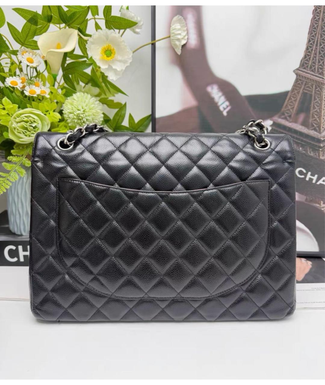 CHANEL Черная кожаная сумка через плечо, фото 3