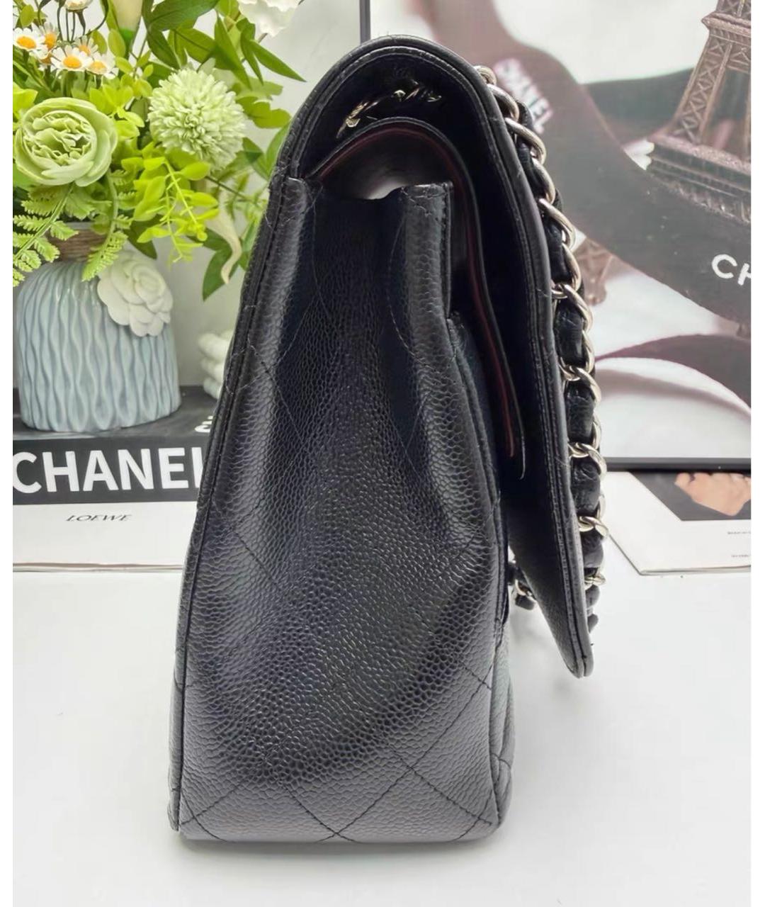 CHANEL Черная кожаная сумка через плечо, фото 4