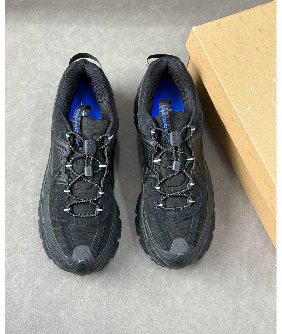 NIKE Черные синтетические низкие кроссовки / кеды, фото 7